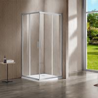 Душевой уголок, квадратный/прямоугольный VSS-1G8012CLBN 1200x1800x1900 профиль брашированный никель стекло прозрачное VINCEA