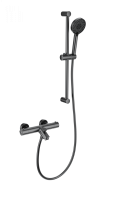 Смеситель для ванны с душем и термостатом WONZON & WOGHAND, Темный графит (WW-C2002-A-BGG)