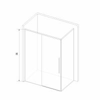 Душевой уголок RGW SV-42-1 (SV-12 + Z-060-2) прямоугольный  140* 90*195 323242149-011 профиль Хром стекло Прозрачное 6 мм RGW
