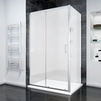 Душевой угол раздвижной прямоугольный RV055M-14090-07-C8 1400х900х1950 Цвет профиля Хром Стекло Матовое Veconi