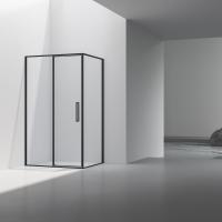 Душевой уголок  прямоугольный  VSR-4SLP9012CLB 1200x900 профиль черный стекло прозрачное Vincea