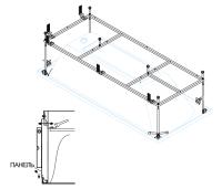 Металлический каркас для акриловой ванны EMP-150-70-MF-R 1500x700 Cezares