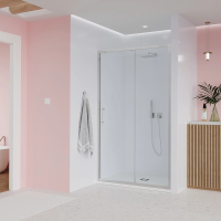 Душевая дверь раздвижная E1-CH-100-01-C9 1000x1950 Цвет профиля Хром Стекло  Прозрачное  Veconi