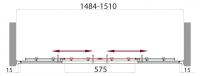 Дверь в проём 1500x1450 UNO-VF-2-150/145-M-Cr BELBAGNO