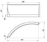 Панель "PICCOLO" 150*75 L 02пк1770л 1 Marka