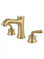 Смеситель для раковины на 3 отверстия WONZON & WOGHAND STEAM, Брашированное золото (WW-88159008-BG)