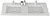 Раковина из искусственного мрамора с двумя чашами BELLAGIO 141x46x6 Bianco opaco 50215 CEZARES