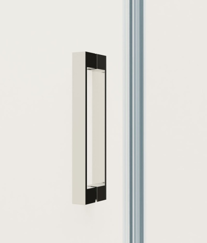 Душевая дверь Extra VDP-1E8090CLB 800/900х2000 цвет черный стекло прозрачное Vincea