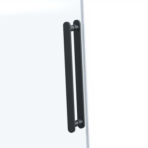 Душевая дверь Como Soft VDS-1CS120CLB 1200x1950 цвет черный стекло прозрачное Vincea