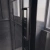 Душевая дверь раздвижная PTD40-B-140-01-C4 1400x2000 профиль Черный матовый стекло Прозрачное Veconi