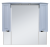 Терра -110 зеркало-шкаф серый