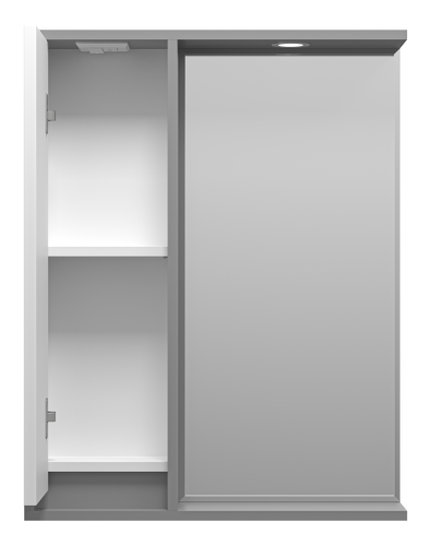 BALATON - 65 Зеркало-шкаф левый, комбинированный BAL-04065-01-01Л Brevita