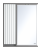 BALATON - 65 Зеркало-шкаф левый, комбинированный BAL-04065-01-01Л Brevita