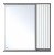 BALATON - 80 Зеркало-шкаф правый,  комбинированный BAL-04080-01-01П Brevita