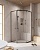 Душевой уголок, пятиугольный RELAX-304-P-1-100-C-GM 1000x1000x2000 Cezares